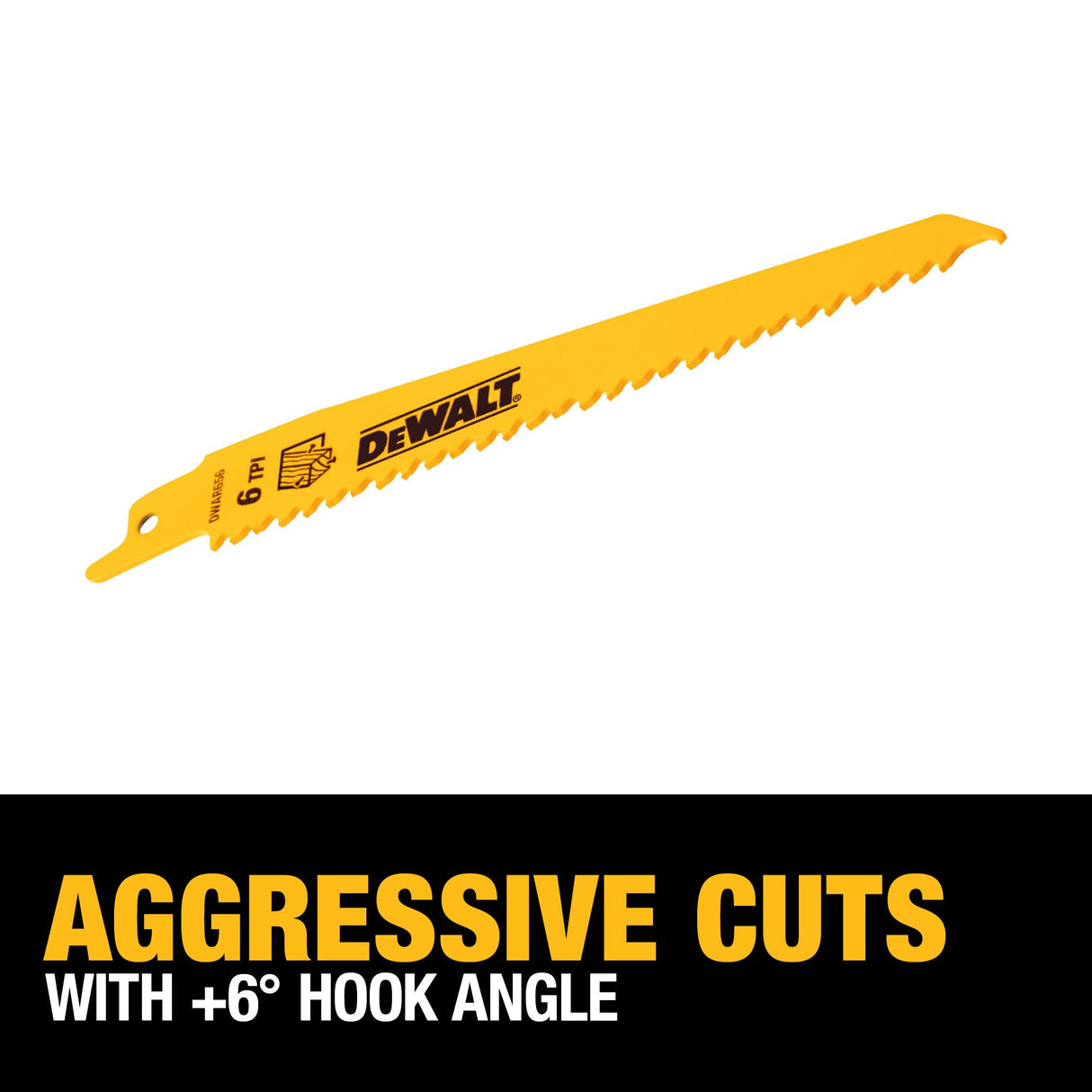 Bi-metal 6-in 6 Tpi Wood Cutting Reciprocating Saw Blade (5-Pack) DEW-DW4802 Z