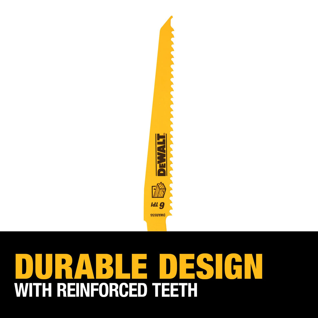 Bi-metal 6-in 6 Tpi Wood Cutting Reciprocating Saw Blade (5-Pack) DEW-DW4802 Z