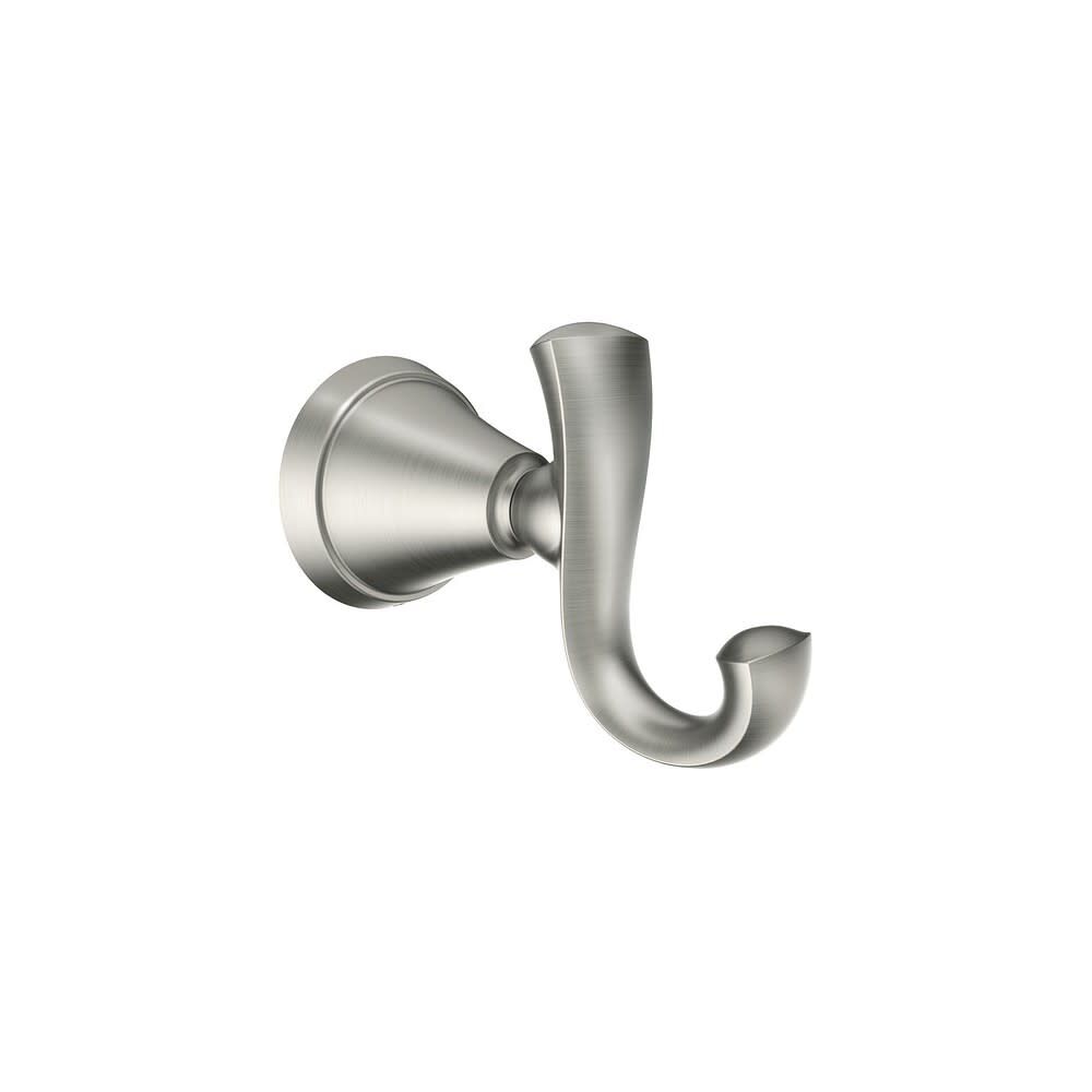 Tiffin Brushed Nickel Robe Hook with Press & Mark Stamp MY4803BN