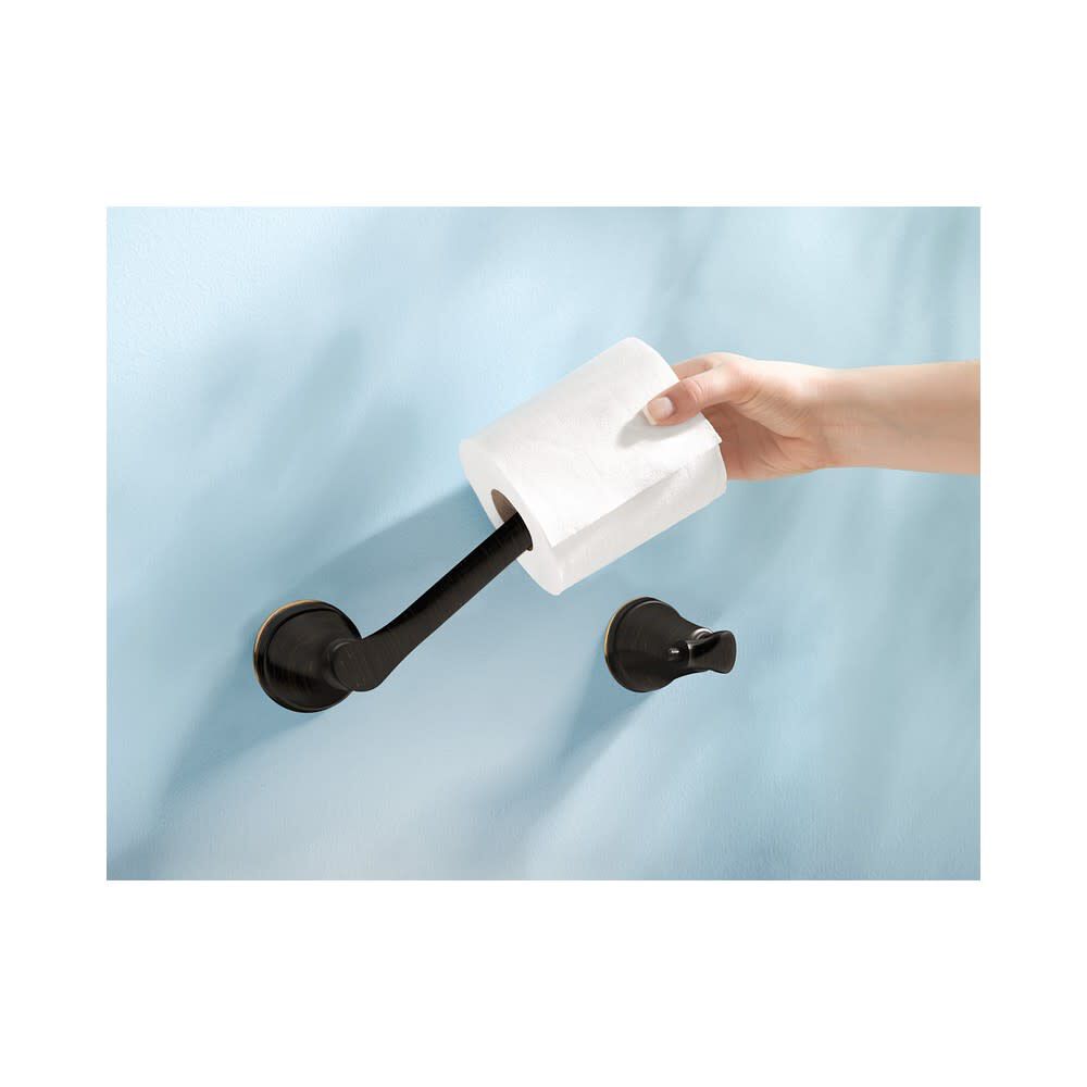 Tiffin Toilet Paper Holder Brushed Bronze Pivoting MY4808BRB