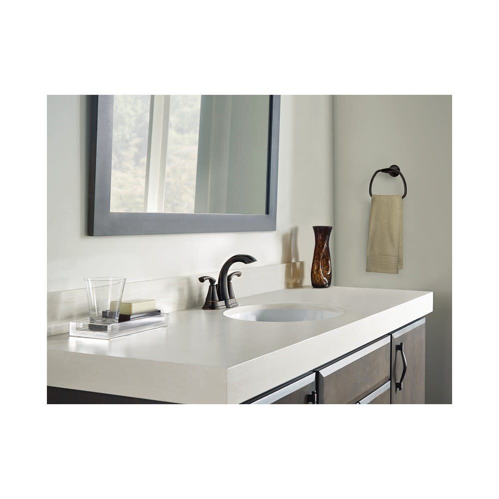 Tiffin Mediterranean Bronze Towel Ring with Press & Mark Stamp MY4886BRB