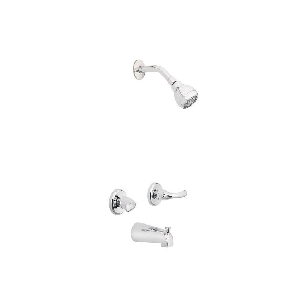Essentials Tub & Shower Faucet Two Handle Chrome 833X-1001