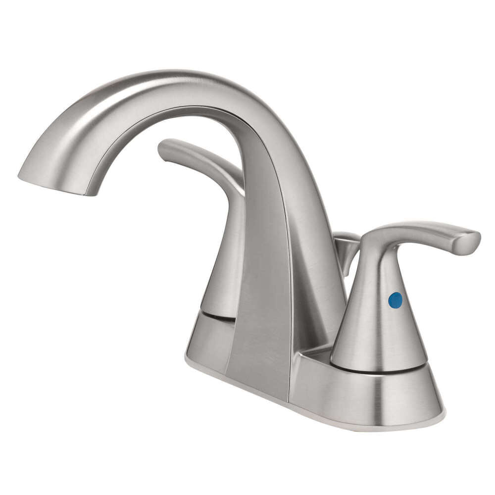 Bathroom Sink Faucet Two Handle Brushed Nickel 67603W-6104