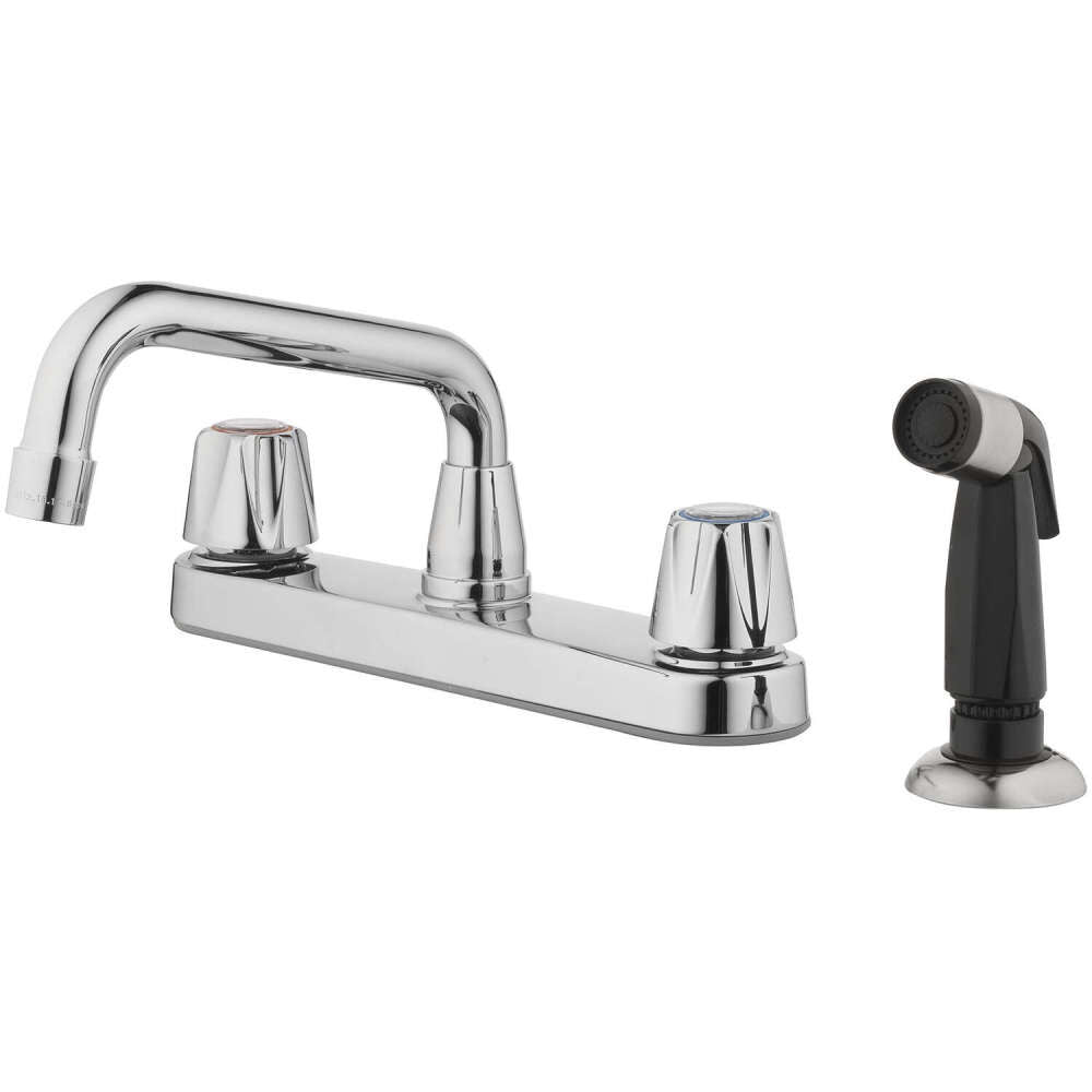 Kitchen Faucet Chrome Two Handle 804W-1001