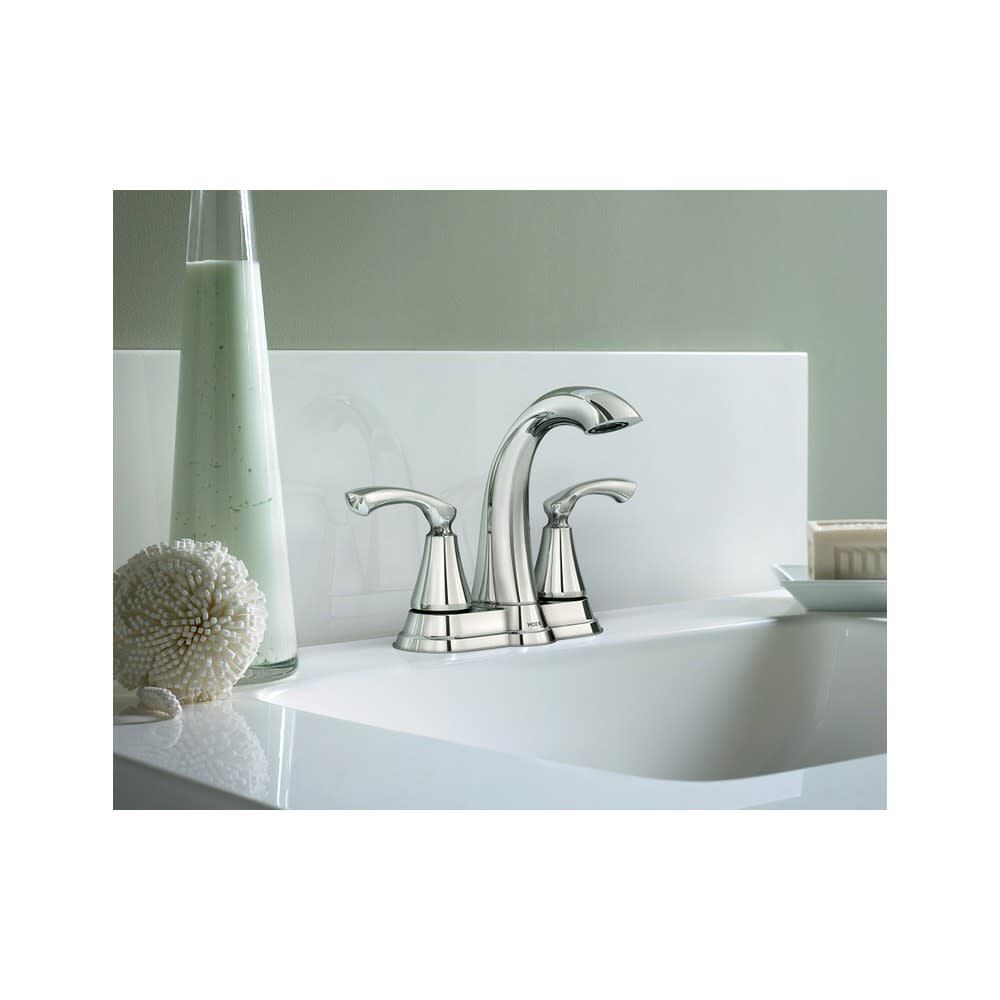 Tiffin Bathroom Lavatory Faucet Chrome 2 Handle High Arc WS84876