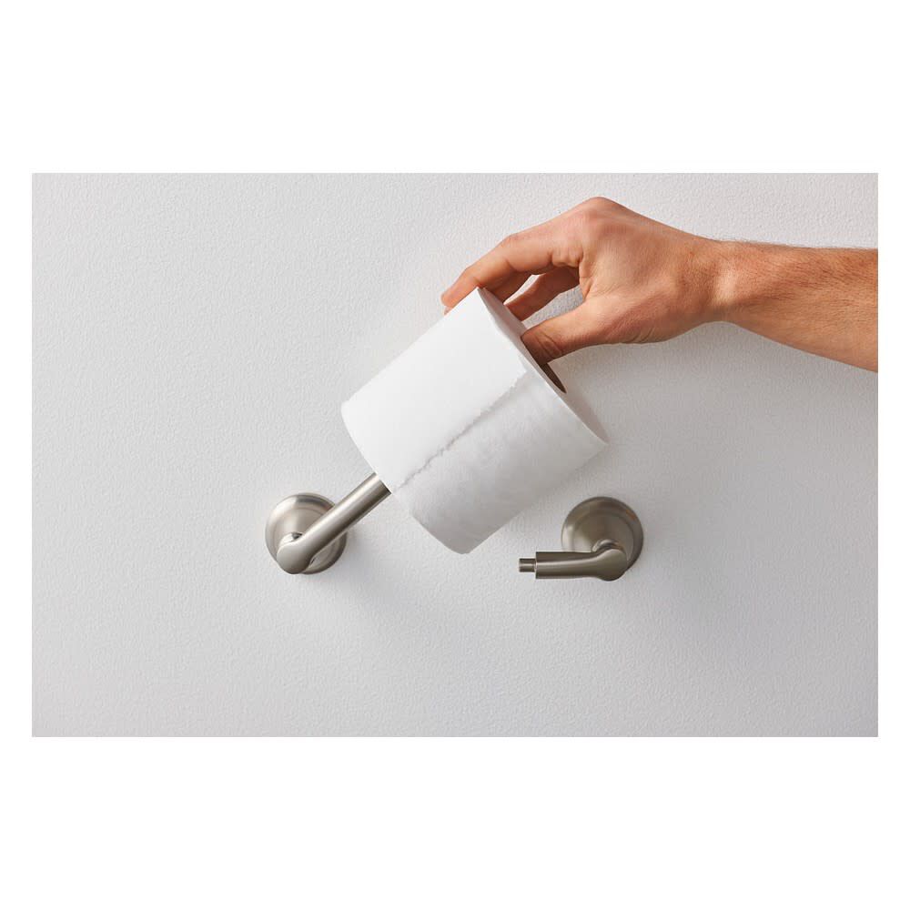 Hilliard Toilet Paper Holder Brushed Nickel Pivoting MY2708BN