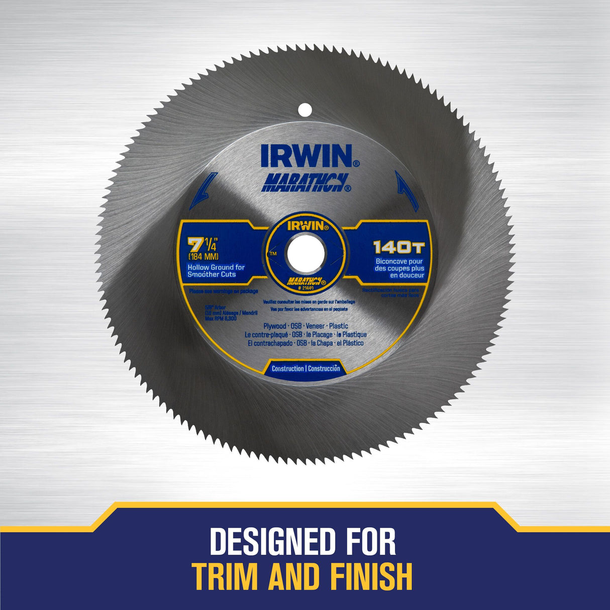 7-1/4-in 140-Tooth Fine Finish Carbon Circular Saw Blade 21440PTL