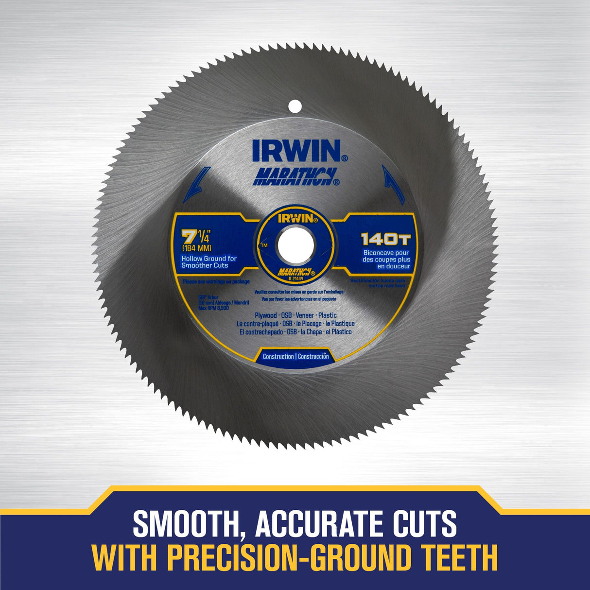 7-1/4-in 140-Tooth Fine Finish Carbon Circular Saw Blade 21440PTL