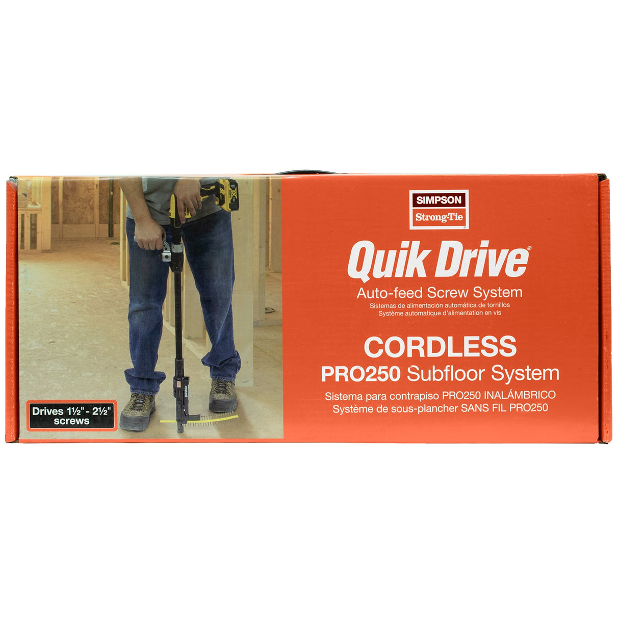Quik Drive 5-Amp 20-volt Max Lithium Ion (li-ion) Collated Fastener Brushless Screw Gun Kit PRO250G2DC2K