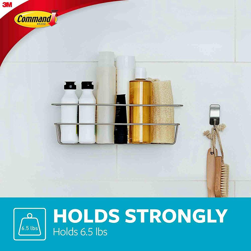 Command Satin Nickel Shower Caddy 5000487