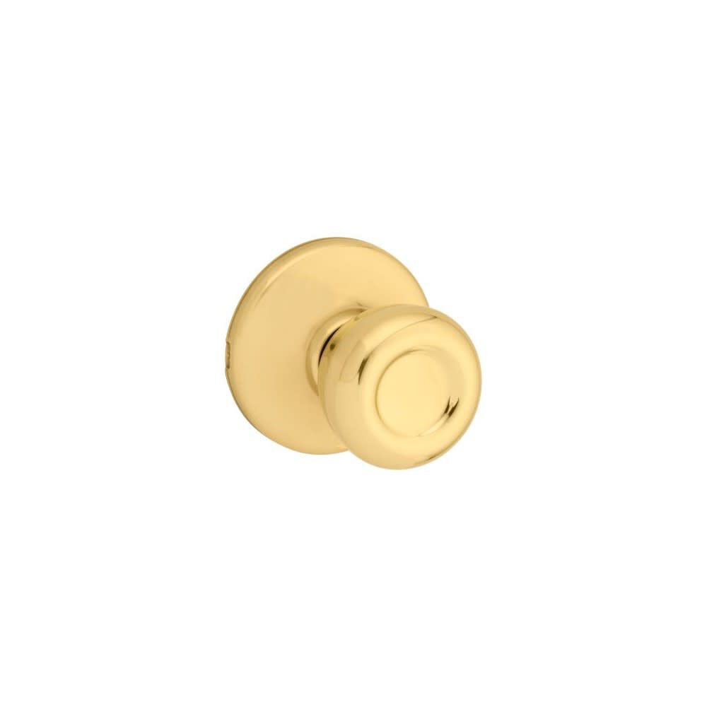 Tylo Door Knob Polished Brass Hall & Closet Passage Round 92001-564