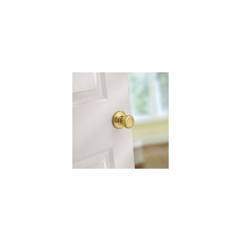Tylo Door Knob Polished Brass Hall & Closet Passage Round 92001-564