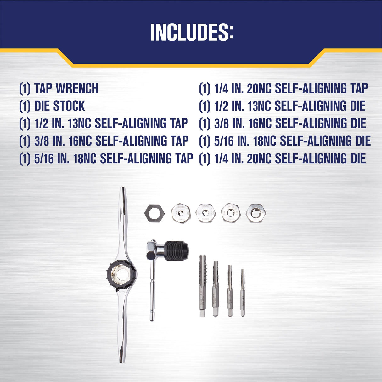 12-Piece Standard (SAE) Tap and Die Set 1765542