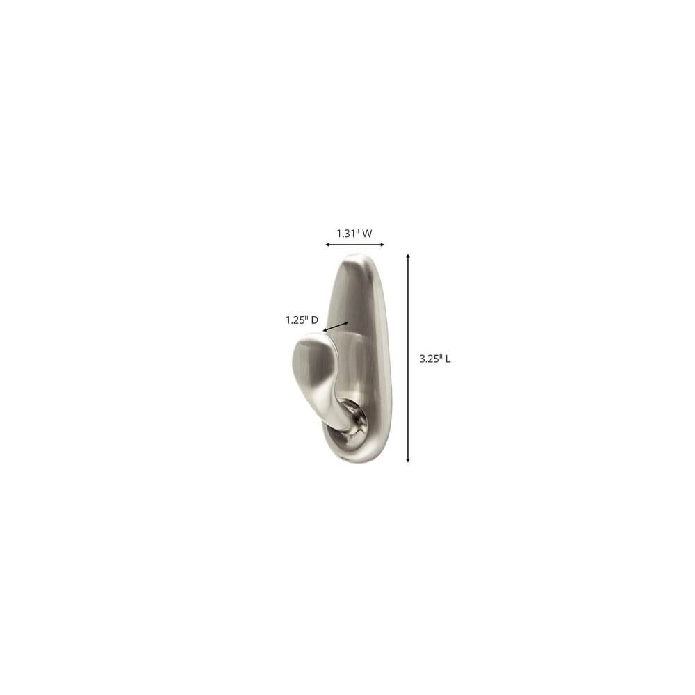 Medium Forever Classic Brushed Nickel Metallic Hook 5403787