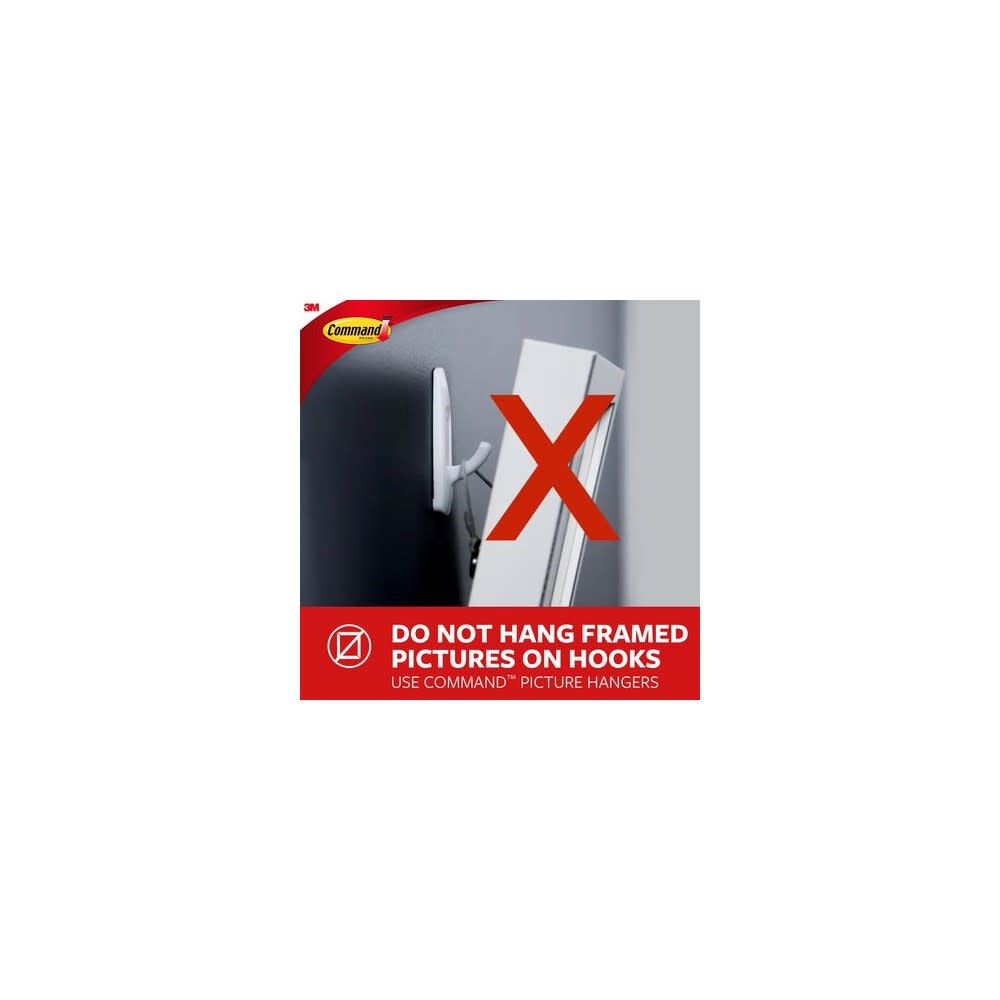 Command Medium Modern Reflections Brushed Nickel Metal Hook 5486949