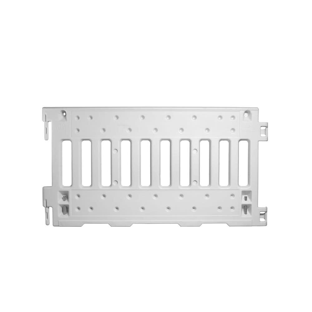 White UV Stabilized Polyethylene Plastic ADA Wall with Leg 57000-AW