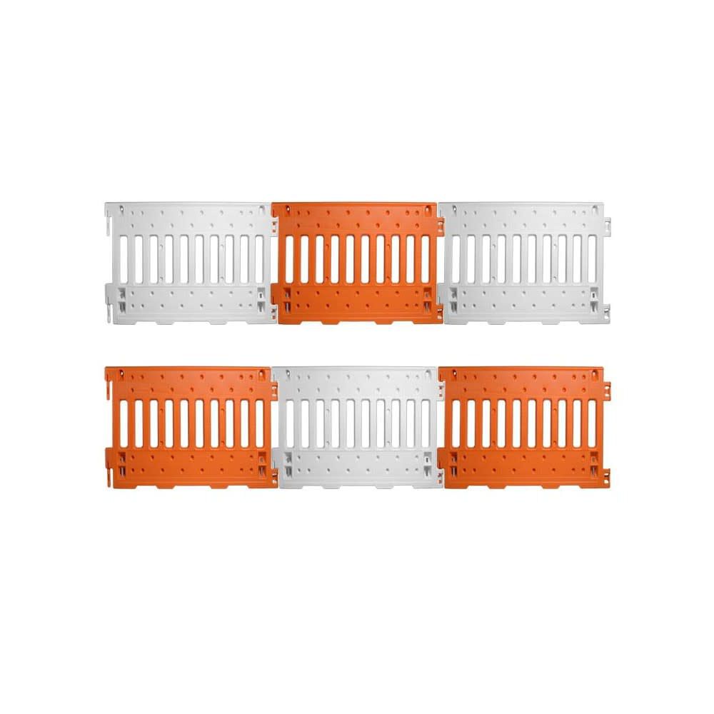 White UV Stabilized Polyethylene Plastic ADA Wall with Leg 57000-AW