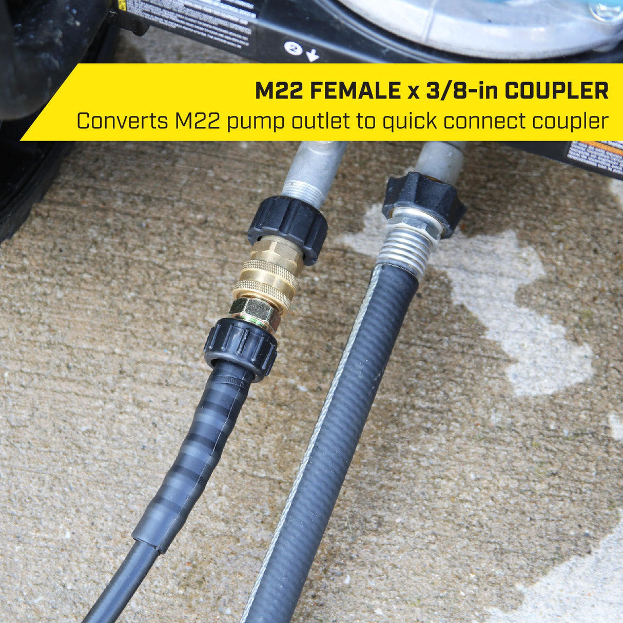 4500 PSI 3/8-in Brass Gas and Electric Pressure Washers Quick Disconnect Socket Set SGY-PWA30