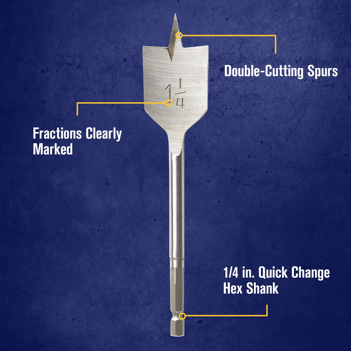Classic 14-Piece x Assorted Woodboring Spade Drill Bit Set 1768350