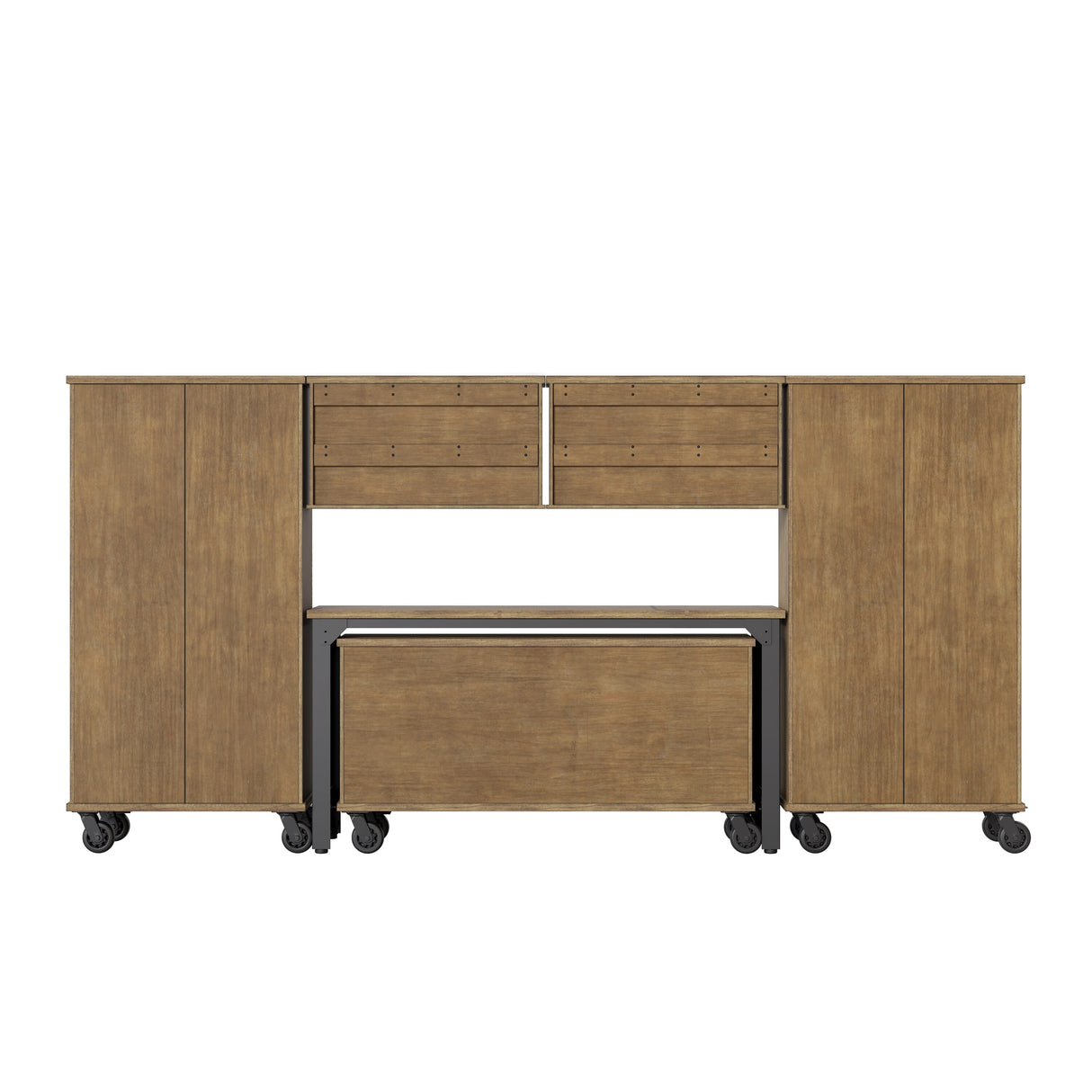 63-in W x 32.5-in H 8-Drawer Wood Tool Cabinet (Brown) SL63WBCH-2