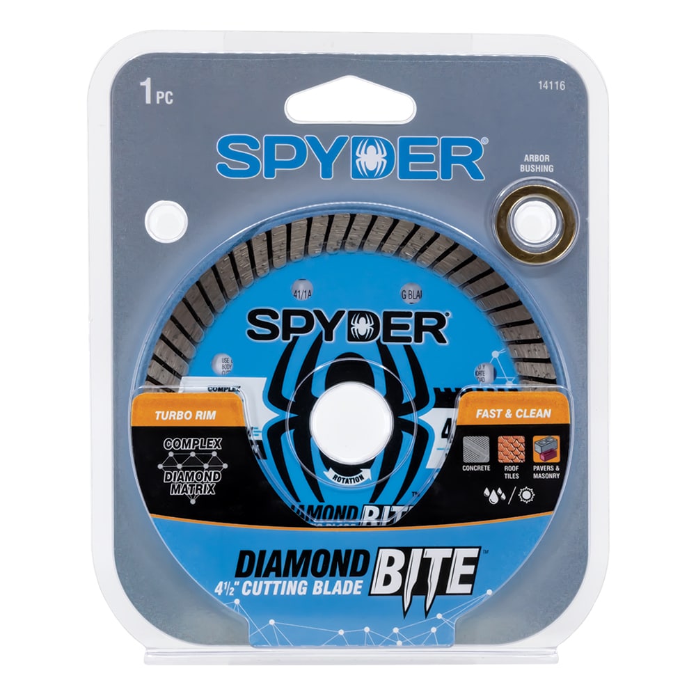 Diamond Bite 4-1/2-in Wet/Dry Turbo Rim Diamond Saw Blade 14116