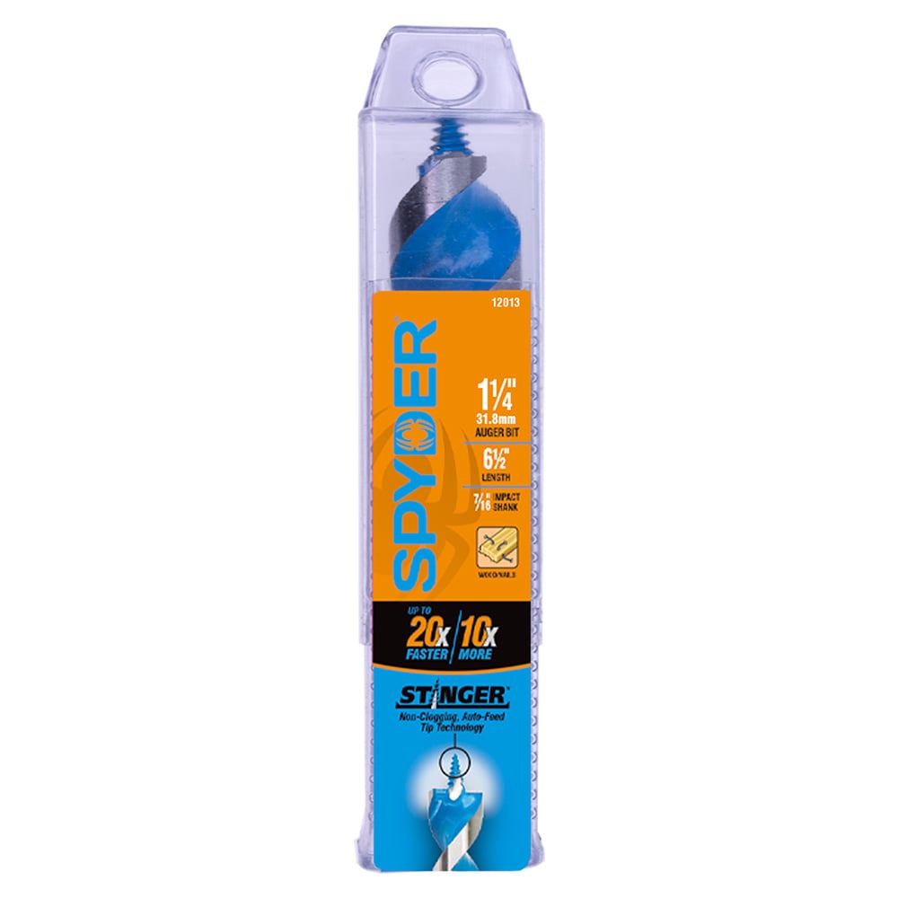 Stinger 1-1/4-in x 6-1/2-in Woodboring Auger Drill Bit 12013