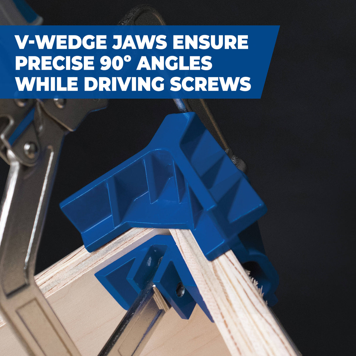 90 Degree Corner Clamp, Steel, 1-in Jaw Opening, 350 lbs Clamping Force KHCCC