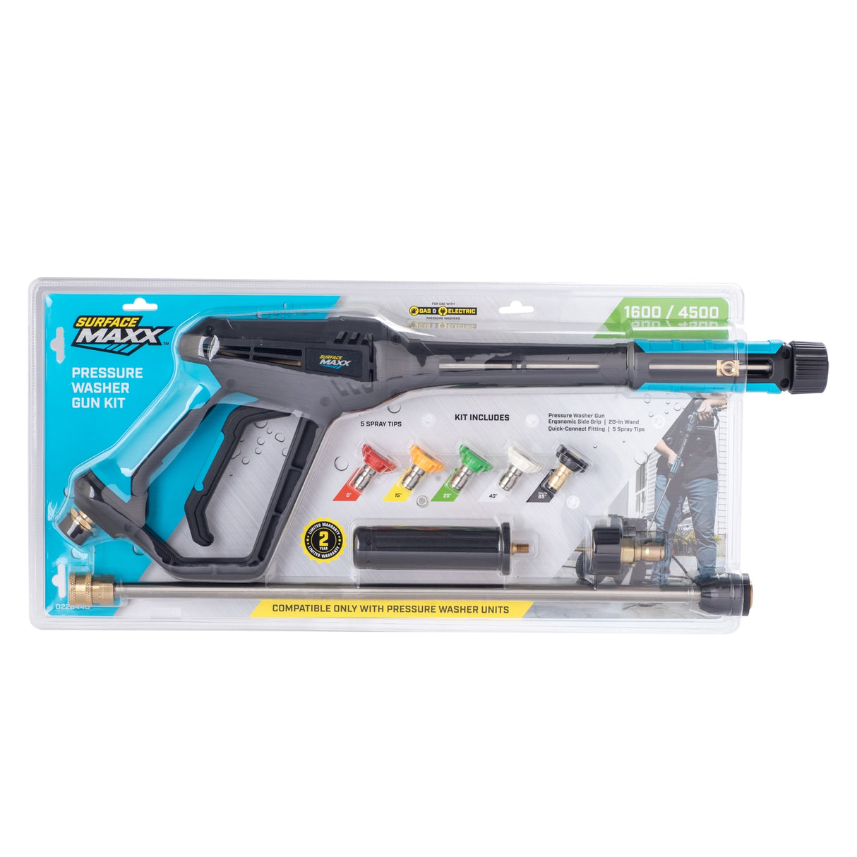 4500 PSI Pressure Washer Spray Gun Kit SGY-PWA57