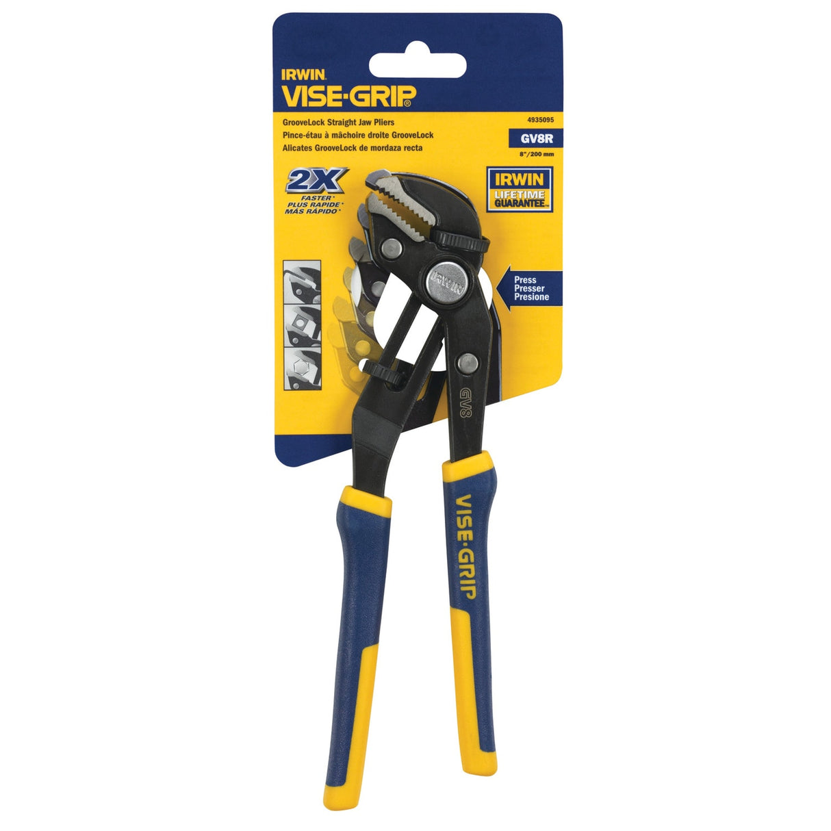 GrooveLock 8-in Plumbing Tongue and Groove Pliers 1967783