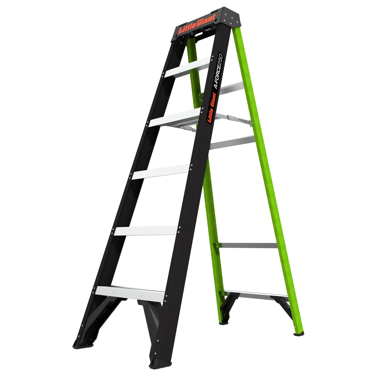 A-Force 6-ft Fiberglass Type 1- 250-lb Load Capacity Step Ladder 15766-002