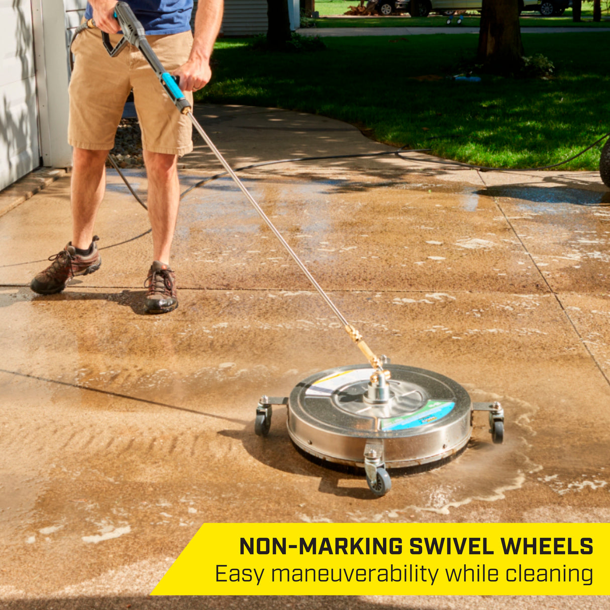 18-in 4500 PSI Rotating Surface Cleaner for Gas and Electric Pressure Washers SGY-PWA101