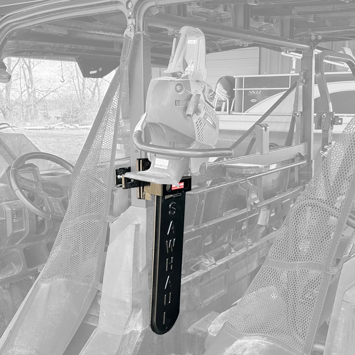 20-in Universal Chainsaw Carrier Holster Kit, Mounts to ROPS, Pro-Grade Scabbard SLSRP-20