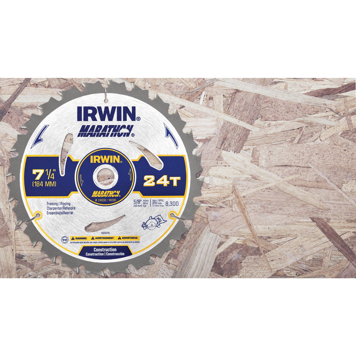 7-1/4-in 24-Tooth Rough Finish Carbide Circular Saw Blade 2001060