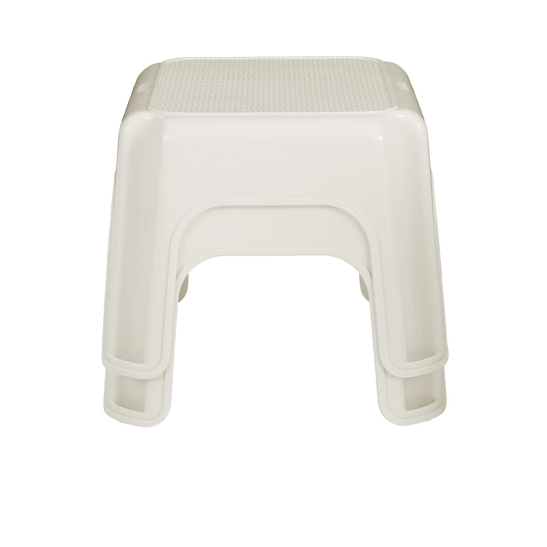 1-Step 300-lb Capacity Off-white Plastic Step Stool FG420087BISQU