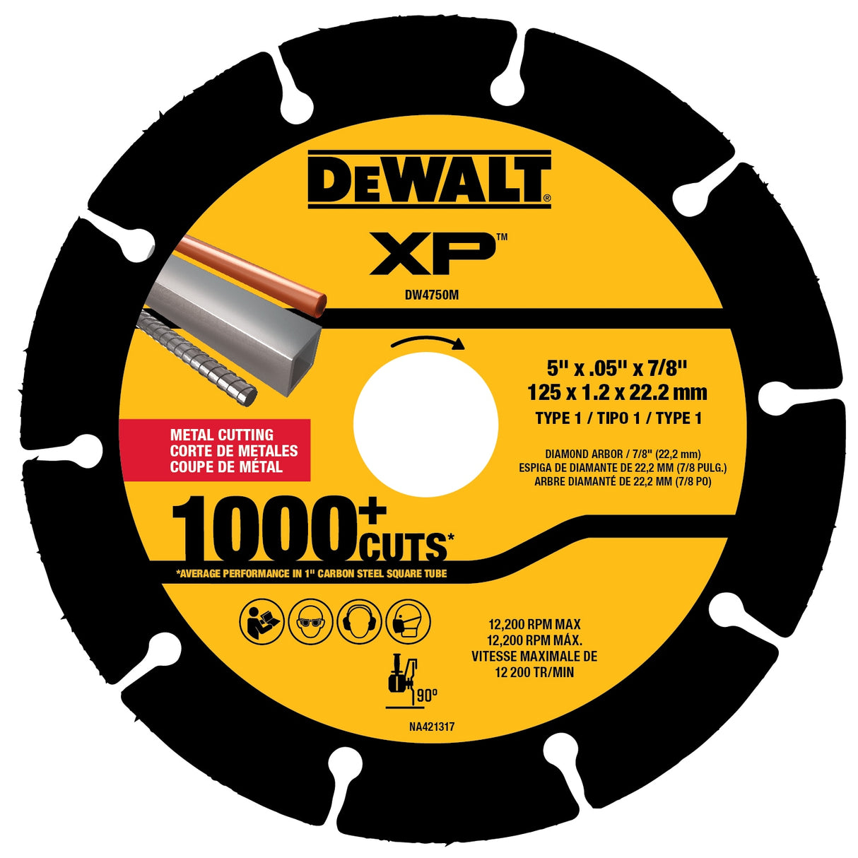 XP Metal Cutting Diamond 5-in Diamond Cut-off Wheel DW4750M