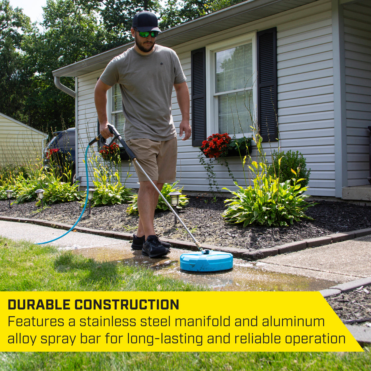 12-in 2300 PSI Rotating Surface Cleaner for Electric Pressure Washers SGY-PWA201