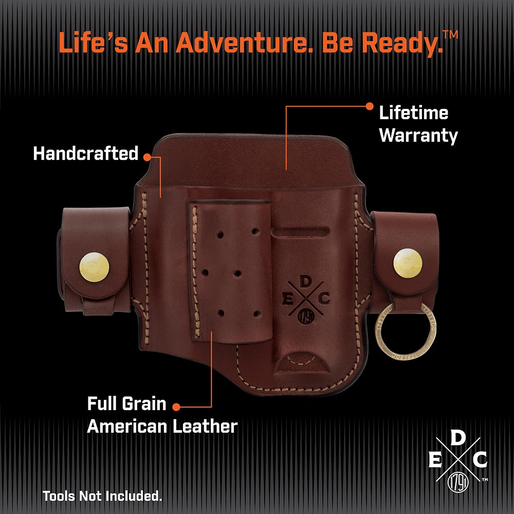 Everyday Carry Tool Organizer for L/XL Multitool, Knife, Flashlight with Large Flex and Action-Snap Belt Attachment WEB-HD-AS-LF-CHN-A