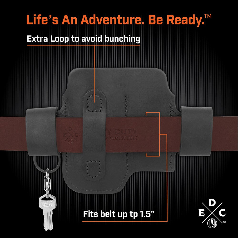 Everyday Carry Tool Organizer for S/M Multitool, Knife, Flashlight with Large Flex and Action-Snap Belt Attachment WEB-ST-AS-LF-BLK-A