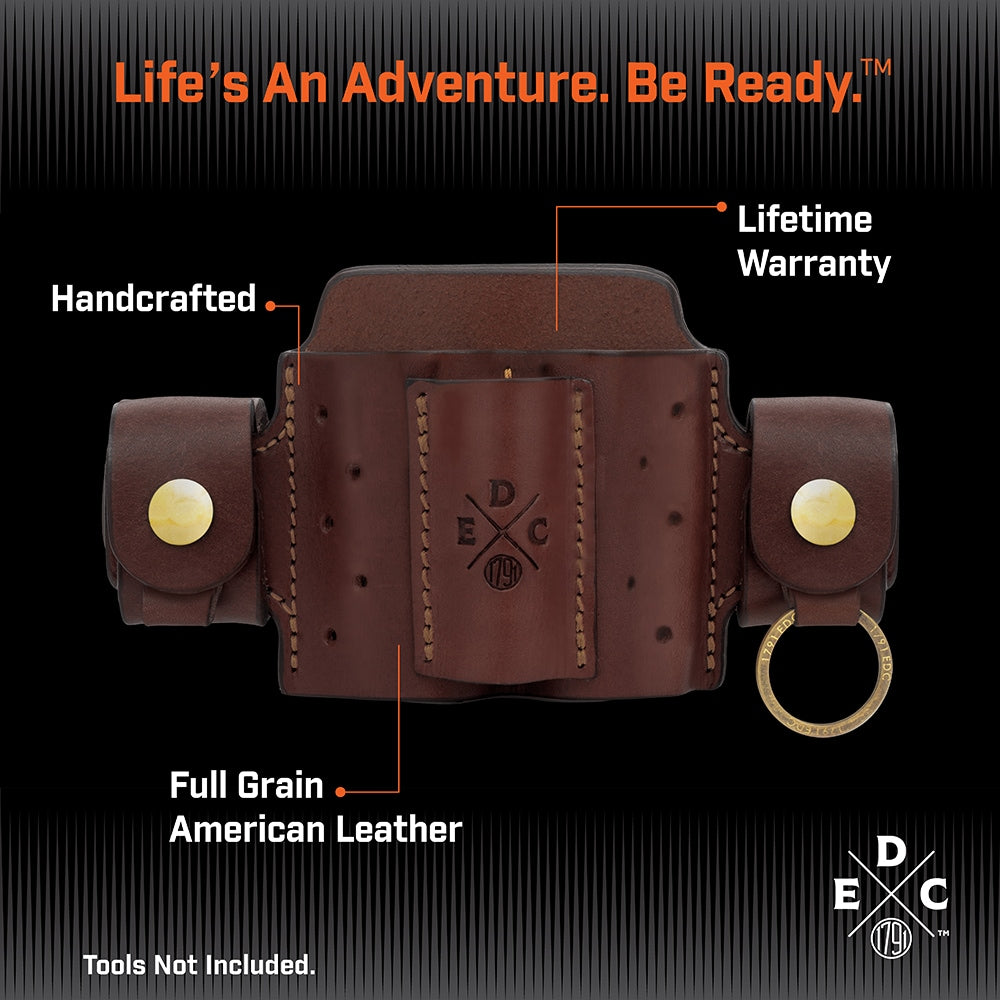 Everyday Carry Tool Organizer for XS/S Multitool, Knife, Flashlight with Medium Flex and Action-Snap Belt Attachment WEB-MN-AS-MF-CHN-A