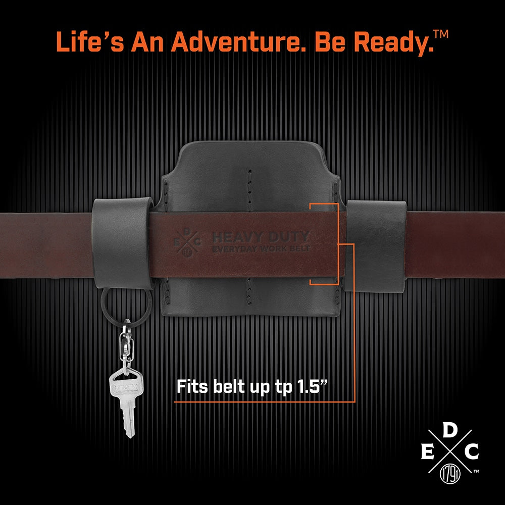 Everyday Carry Tool Organizer for XS/S Multitool, Knife, Flashlight with Medium Flex and Action-Snap Belt Attachment WEB-MN-AS-MF-BLK-A