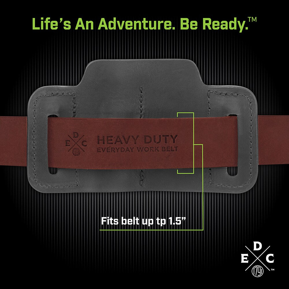 Everyday Carry Tool Organizer for XS/S Multitool, Knife, Flashlight with Medium Flex and Easy-Slide Belt Attachment WEB-MN-ES-MF-BLK-A