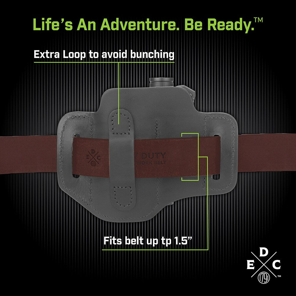 Everyday Carry Tool Organizer for S/M Multitool, Knife, Flashlight with Large Flex and Easy-Slide Belt Attachment WEB-ST-ES-LF-BLK-A