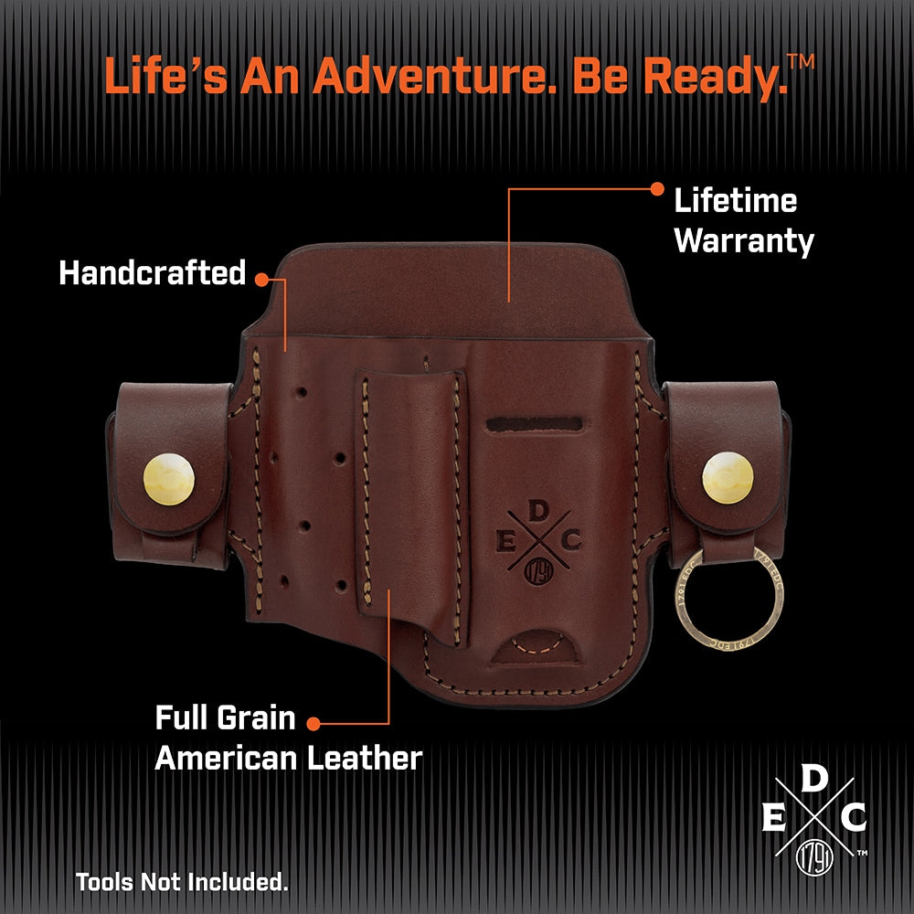 Everyday Carry Tool Organizer for S/M Multitool, Knife, Pen/Pen Light with Small Flex and Action-Snap Belt Attachment WEB-ST-AS-SF-CHN-A