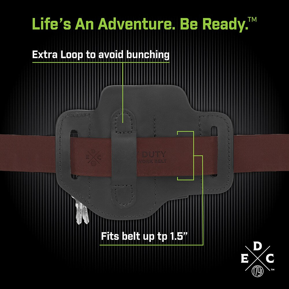 Everyday Carry Tool Organizer for S/M Multitool, Knife, Pen/Pen Light with Small Flex and Easy-Slide Belt Attachment WEB-ST-ES-SF-BLK-A