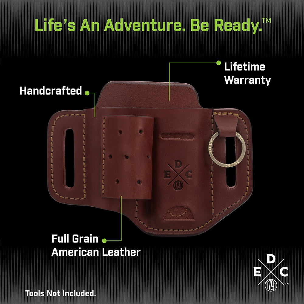 Everyday Carry Tool Organizer for S/M Multitool, Knife, Flashlight with Large Flex and Easy-Slide Belt Attachment WEB-ST-ES-LF-CHN-A