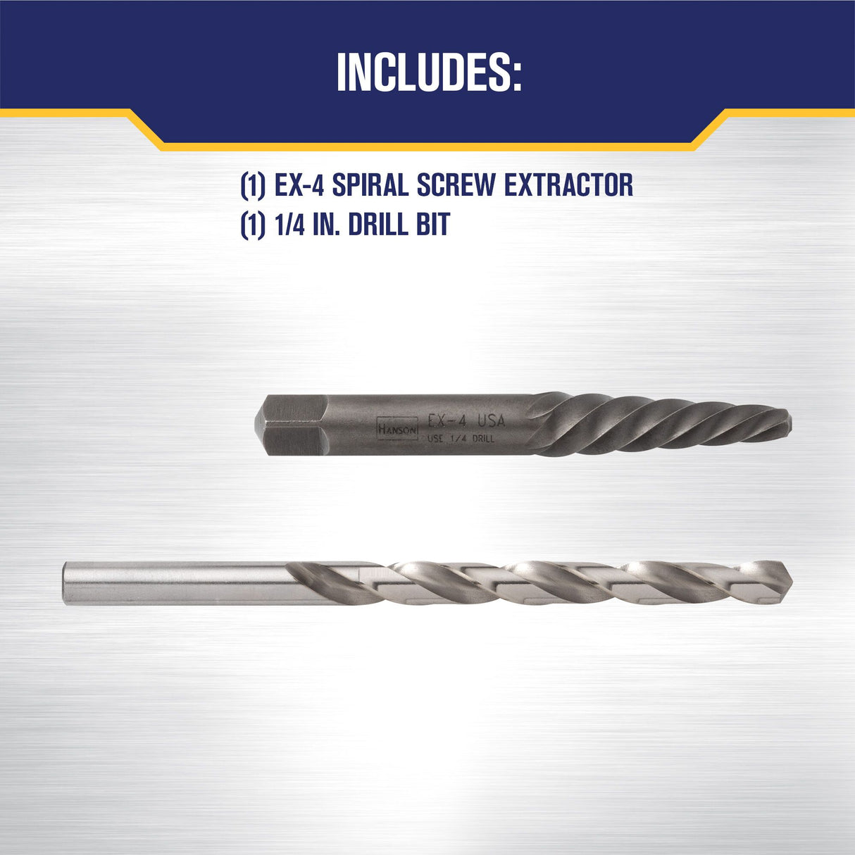Hanson 2-Pack Carbon Steel 3-in Screw Extractor 53704