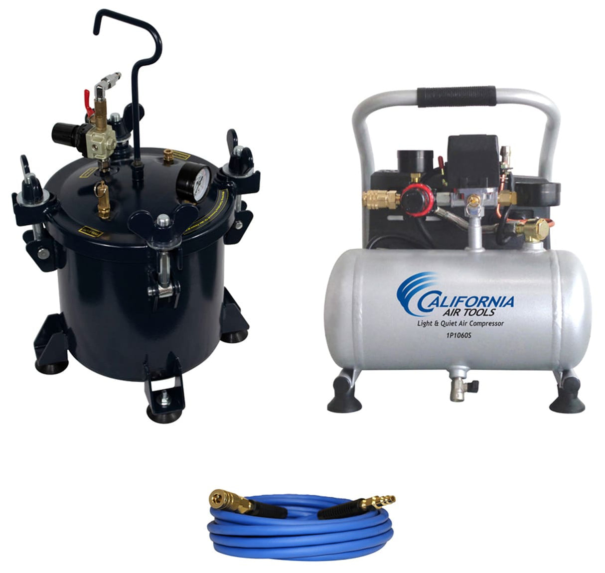 1-Gallon Portable Electric 120 PSI Horizontal Quiet Air Compressor with Accessories 1P255CH