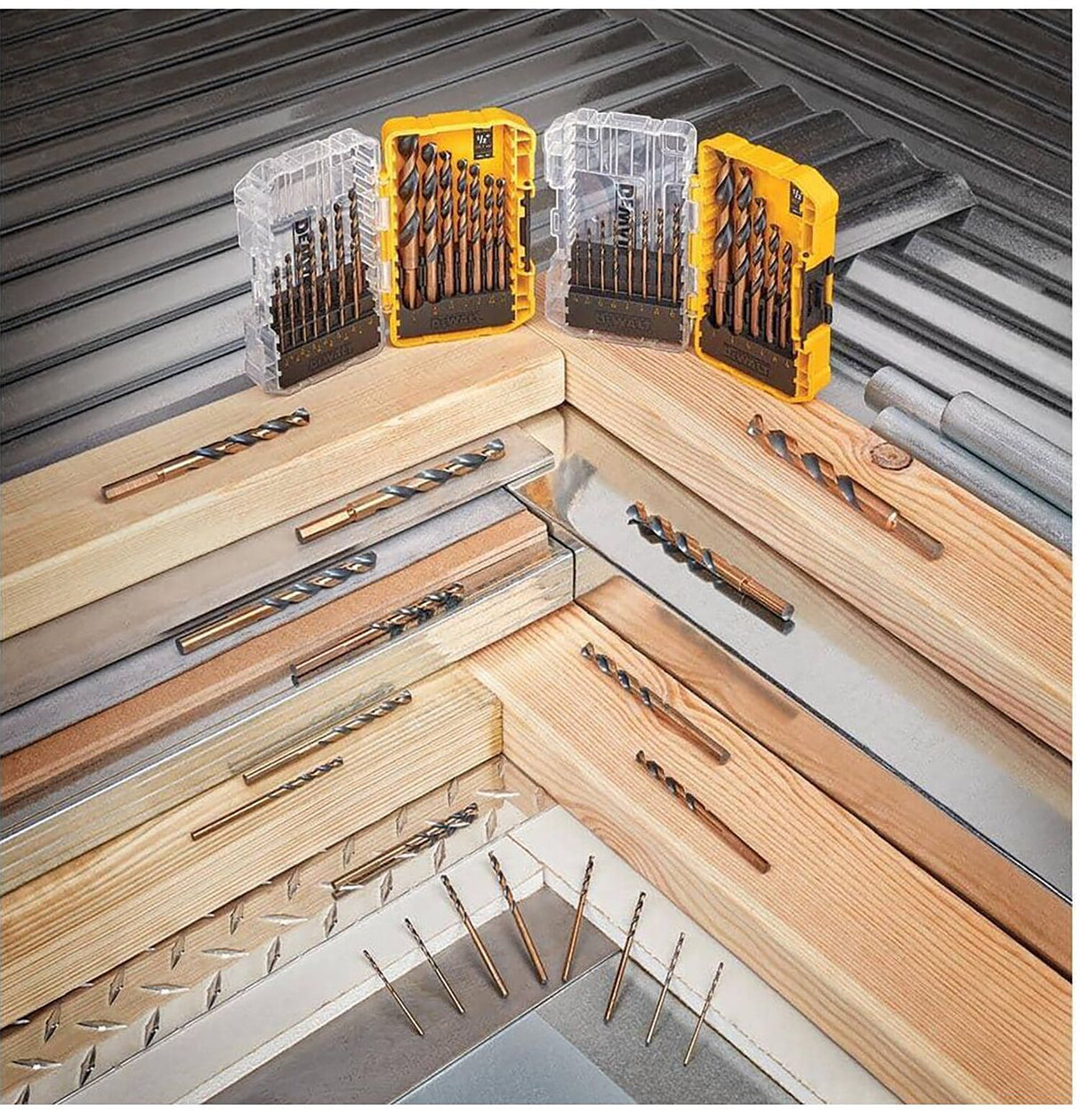 5/8-in x 6-in Black and Gold Coated Hss Silver and Deming Twist Drill Bit DW1622 G