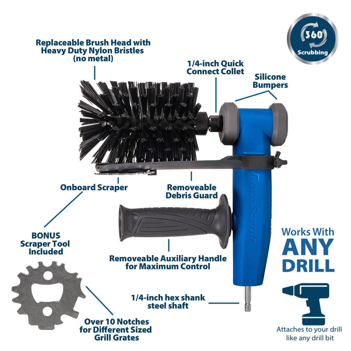 Grill Brush Cleaning Kit Attachment RS600
