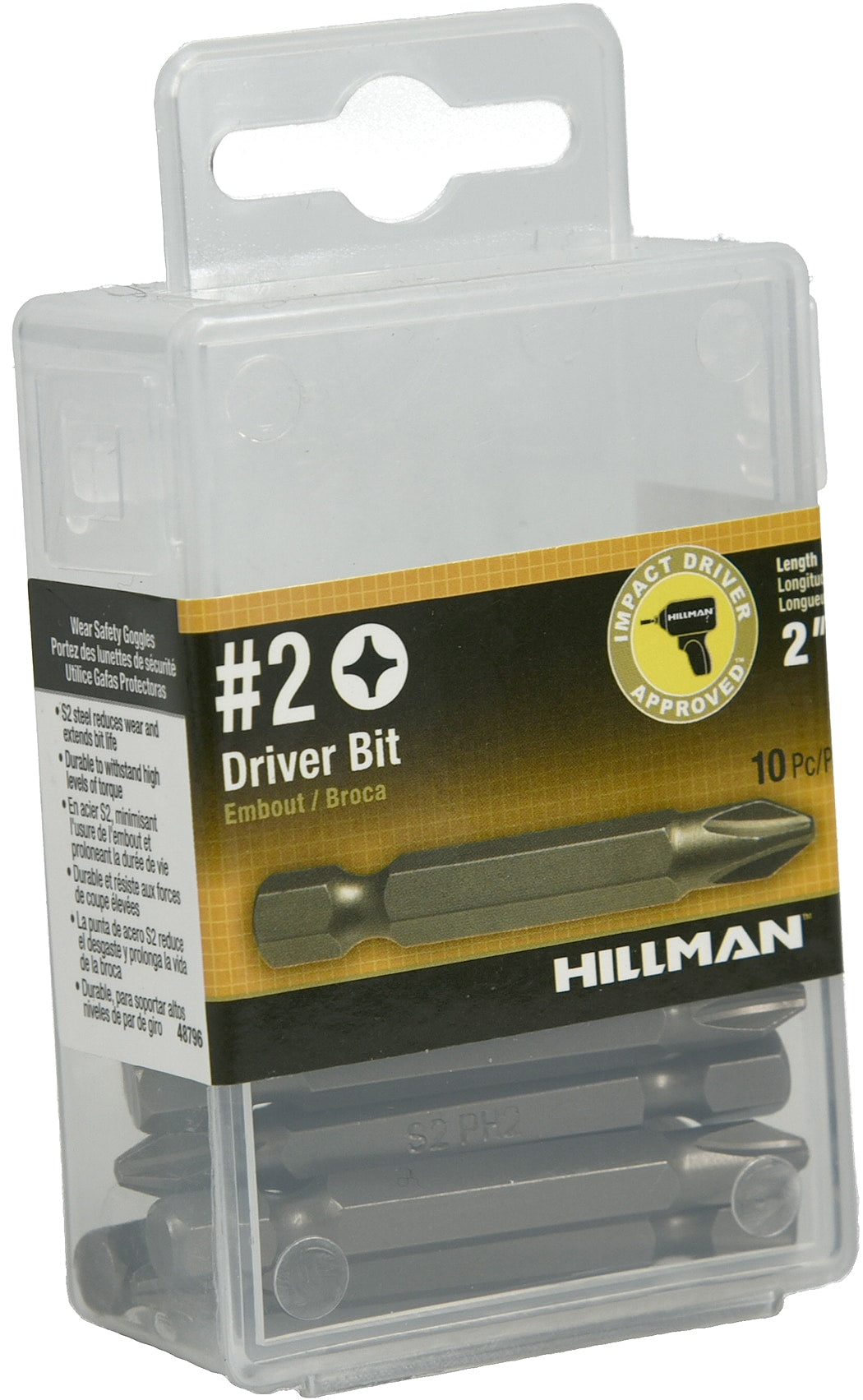 2-in #2 Phillips Screwdriver Bit Set (10-Piece) 48796